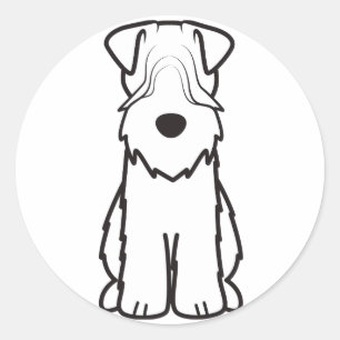 Adesivo Terrier Wheaten brandamente revestido