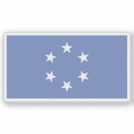 Adesivo Território Fiduciário da bandeira das Ilhas do Pac