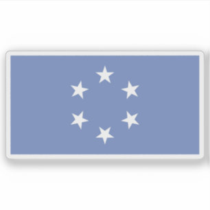 Adesivo Território Fiduciário da bandeira das Ilhas do Pac