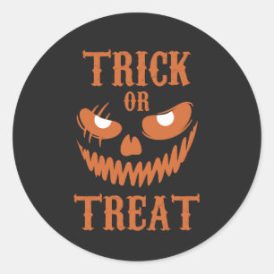 Adesivo Terrível Traje de Rosto de Halloween Trato Negro S