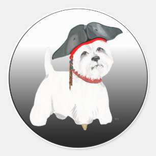 Adesivo Terrorreiro Branco do Oeste no Halloween