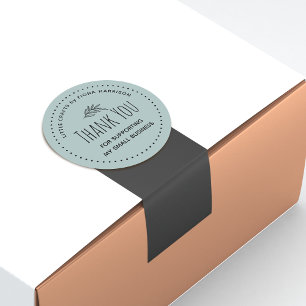 Adesivo Terroso Obrigado Por Apoiar Minha Pequena Empresa