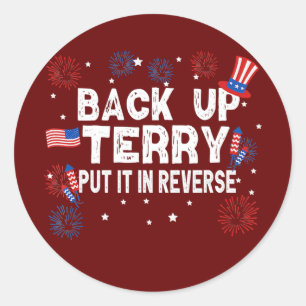 Adesivo Terry, Dê Ré, Fogos de Artifício Engraçado