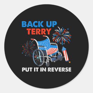 Adesivo Terry De Volta Coloque Em Reverso Fogos De Artifíc