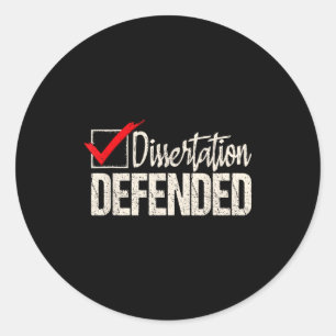 Adesivo Tese defendida - graduado phd ph.d.