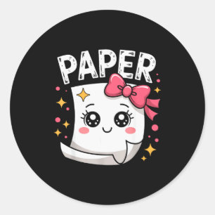 Adesivo Tesoura de papel de Halloween Pedra de correspondê
