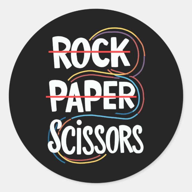 Adesivo Tesoura de Papel Lésbica Orgulho gay LGBT (Frente)