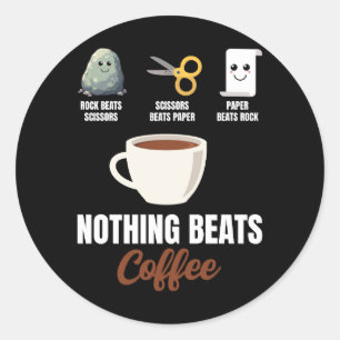 Adesivo Tesoura De Papel Rock Nada Bate No Café