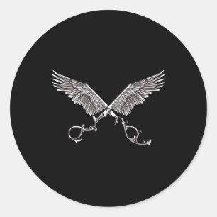 Adesivo Tesoura legal De Estilos De Cabelo Com Tatuagem De