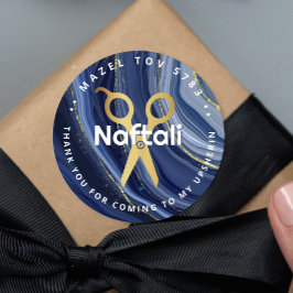 Adesivo Tesoura Personalizada de Upsherin