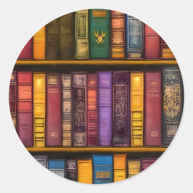 Adesivo Tesouros literários - Livros antigos clássicos (Frente)