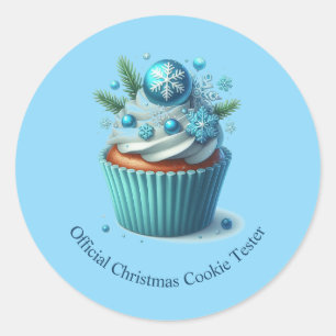 Adesivo Testador de Biscoito de Natal Oficial do Cupcake A