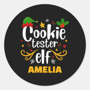 Adesivo Testador de Biscoito Elf Família Correspondente Ty