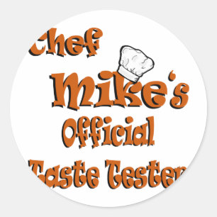 Adesivo Testador de sabor do Chef Mike