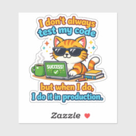 Adesivo Testando em Produção