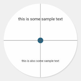 Adesivo teste de amostra
