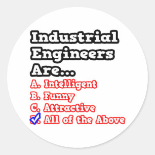 Adesivo Teste de Engenheiro industrial...Piada