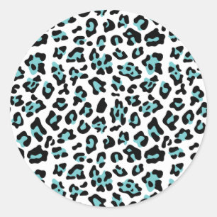 Adesivo Teste padrão animal do impressão do leopardo pre