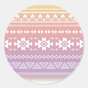 Adesivo Teste padrão asteca tribal do ombre
