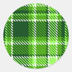 Adesivo Teste padrão Checkered da cor verde