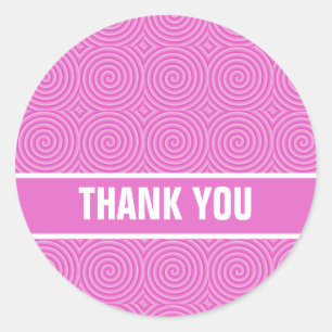 Adesivo Teste padrão cor-de-rosa de Lollypop