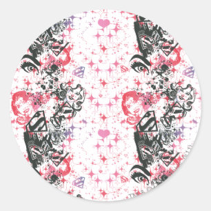 Adesivo Teste padrão da colagem de Supergirl