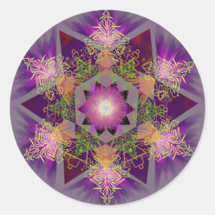 Adesivo Teste padrão da mandala de Merkabah