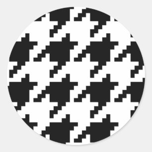 Adesivo Teste padrão da verificação de Houndstooth do