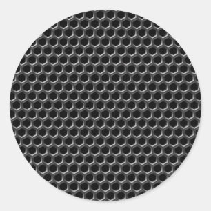 Adesivo Teste padrão de grade do metal - fundo