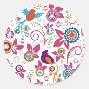 Adesivo Teste padrão floral