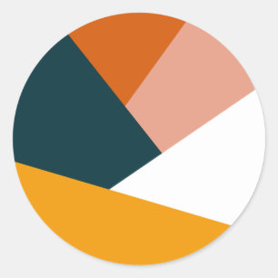 Adesivo Teste padrão geométrico abstrato moderno do bloc