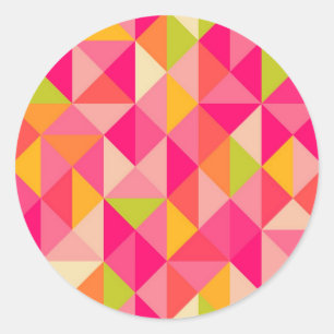 Adesivo Teste padrão geométrico dos triângulos