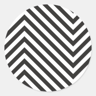 Adesivo Teste padrão preto e branco retro