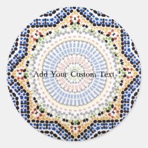 Adesivo Teste padrão tradicional do azulejo de Azulejo do