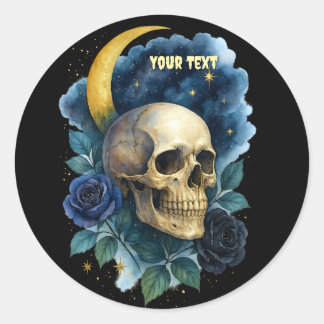 Adesivo Testemunha Ética Gótica Floral de Halloween Creepy