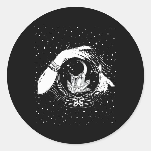 Adesivo Testemunha Mística Crystal Ball Gypsy Fortune Tell (Frente)
