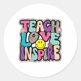 Adesivo Testemunho De Ck Para Escola O Amor Inspira Profes