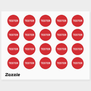 Adesivo Tester Sticker - Re com Palavra Branca
