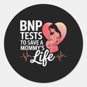 Adesivo Testes Bnp Para Salvar Uma Mãe A Vida Do Coração A