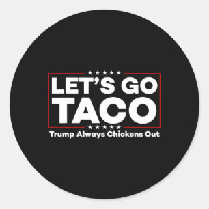 Adesivo Teto do Protesto Anti-Trump à Piada Engraçado Taco
