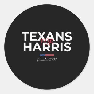 Adesivo Texanos femininos Para Kamala Harris Texanos 2024 