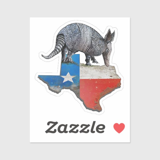 Adesivo Texas Armadillo (Folha)