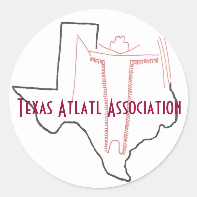 Adesivo Texas Atlatl Association Sticker (Frente)