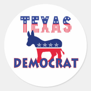 Adesivo Texas Democrata