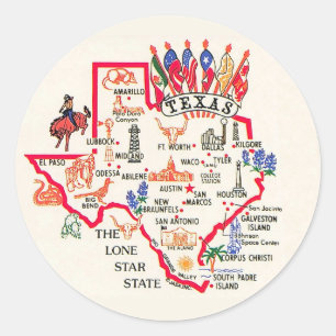 Adesivo Texas - Estado da Estrela Solitária
