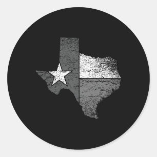 Adesivo Texas Flag Bw Map Do Estado Do Texas