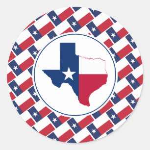 Adesivo TEXAS FLAG Texan Map Na moda Patriótico