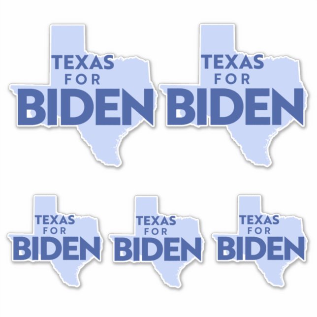 Adesivo Texas For Biden (Frente)