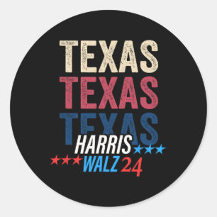 Adesivo Texas For Kamala Harris Tim Wheimer 2024 Retro