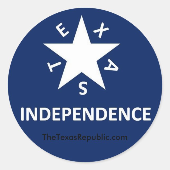 Adesivo Texas Independence Sticker (Frente)